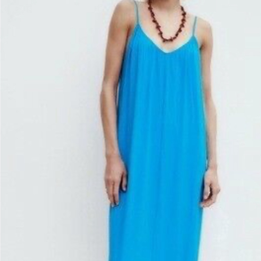 Zara Vibrant Blue Maxi Dress